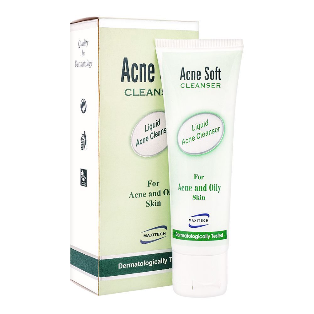 Acne Soft Cleanser, For Acne & Oily Skin, 100ml - Front View