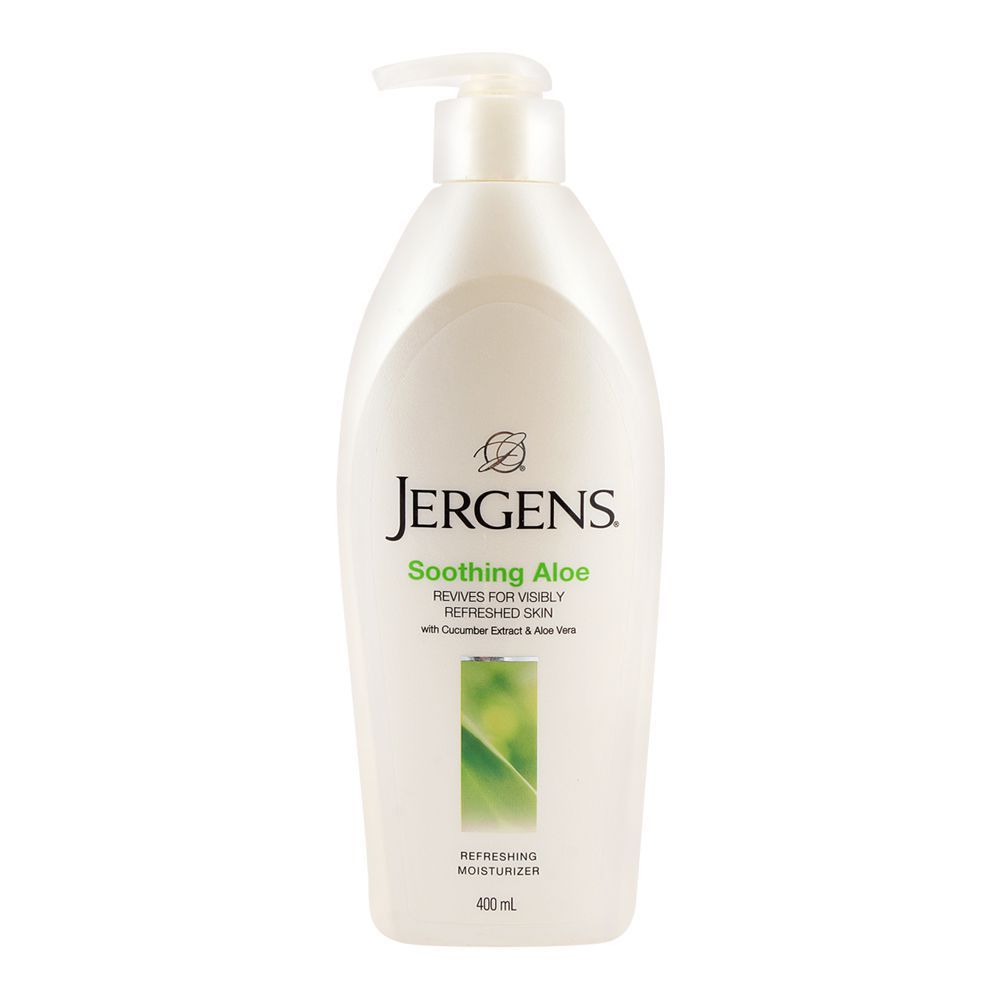 Jergens Soothing Aloe Refreshing Moisturizer 400ml -  Front View