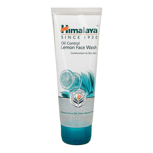 Himalaya Oil Control Lemon Face Wash, For Combination To Oily Skin Type, Removes Excess Oil, 100ml - Front View