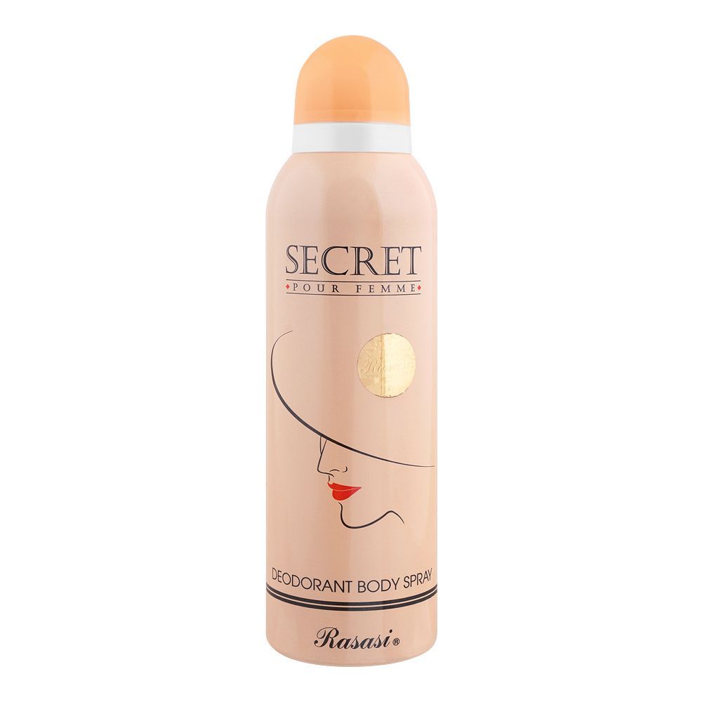 Rasasi Soul Secret Deodorant Body Spray For Women, 200ml - Front View