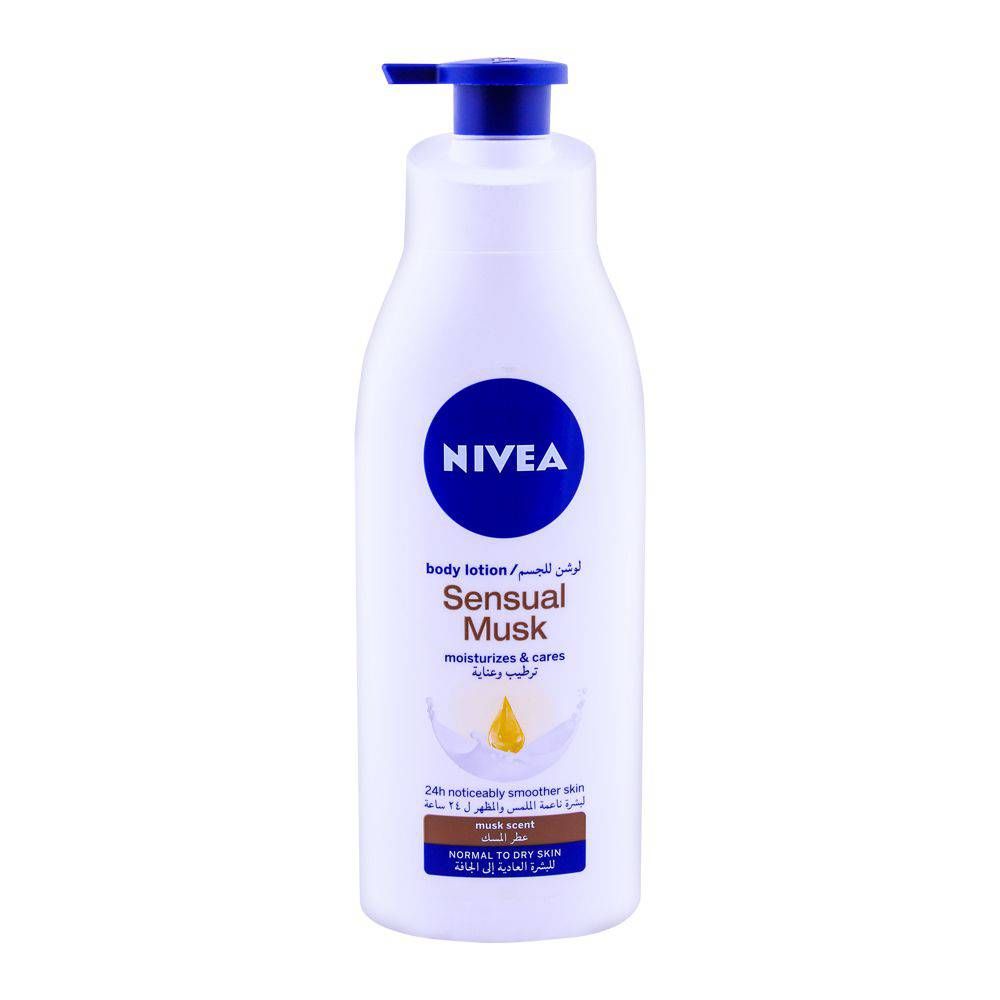 Nivea Sensual Musk Body Lotion, Normal To Dry Skin, 400ml -  Front View