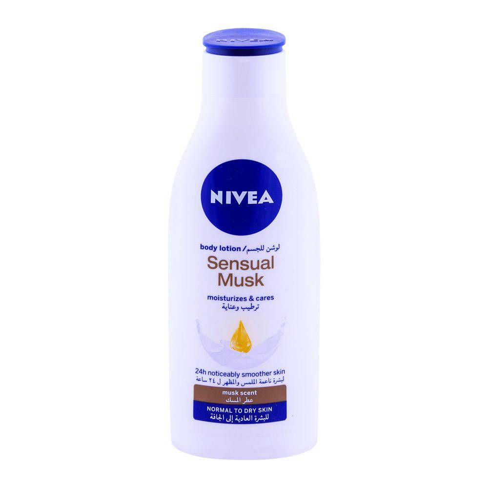 Nivea Sensual Musk Body Lotion, Normal To Dry Skin, 250ml -  Front View
