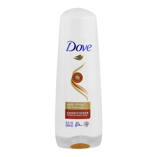 Dove Anti-Frizz Oil Therapy Conditioner, For Frizzy Hair, 355ml - Front View