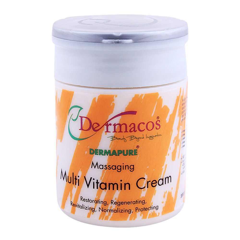 Dermacos Dermapure Massaging Multi Vitamin Cream, 200g -  Front View
