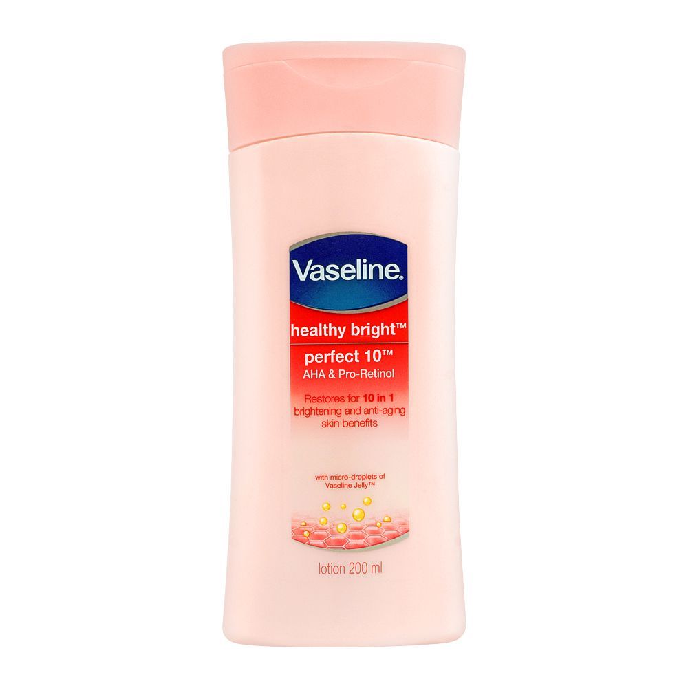 Vaseline Healthy Bright  Protect 10 Body Lotion, 200ml -  Front View