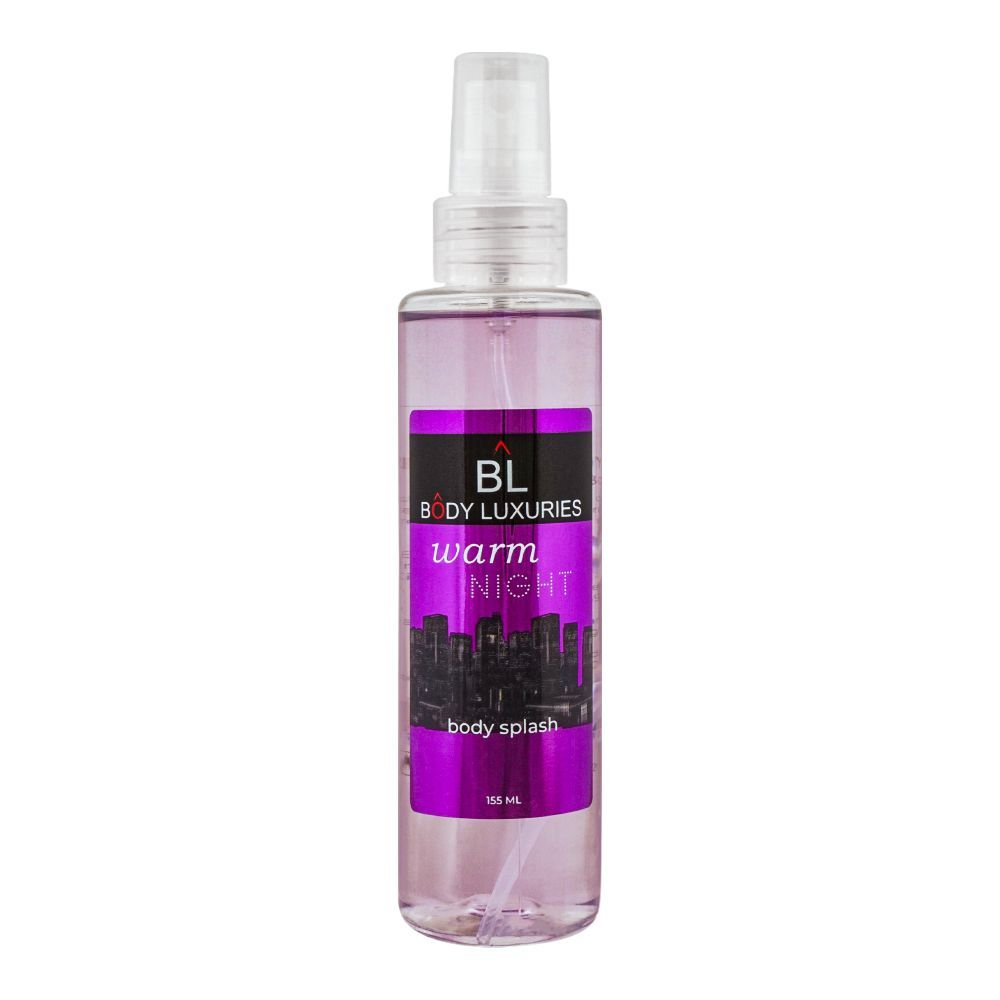 Body Luxuries Warm Night Body Splash, 155ml - Front View