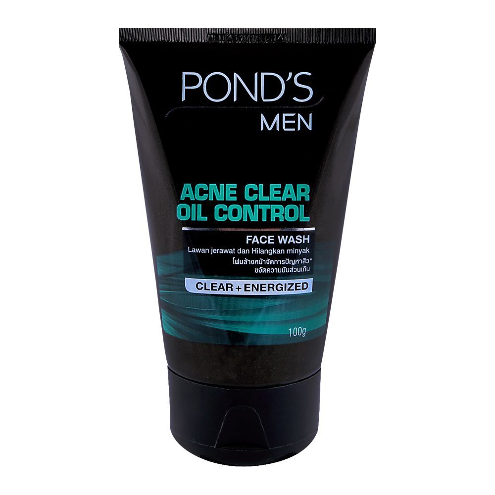 Pond's Men Acne Solution Anti Acne Face Wash 100g - Front View