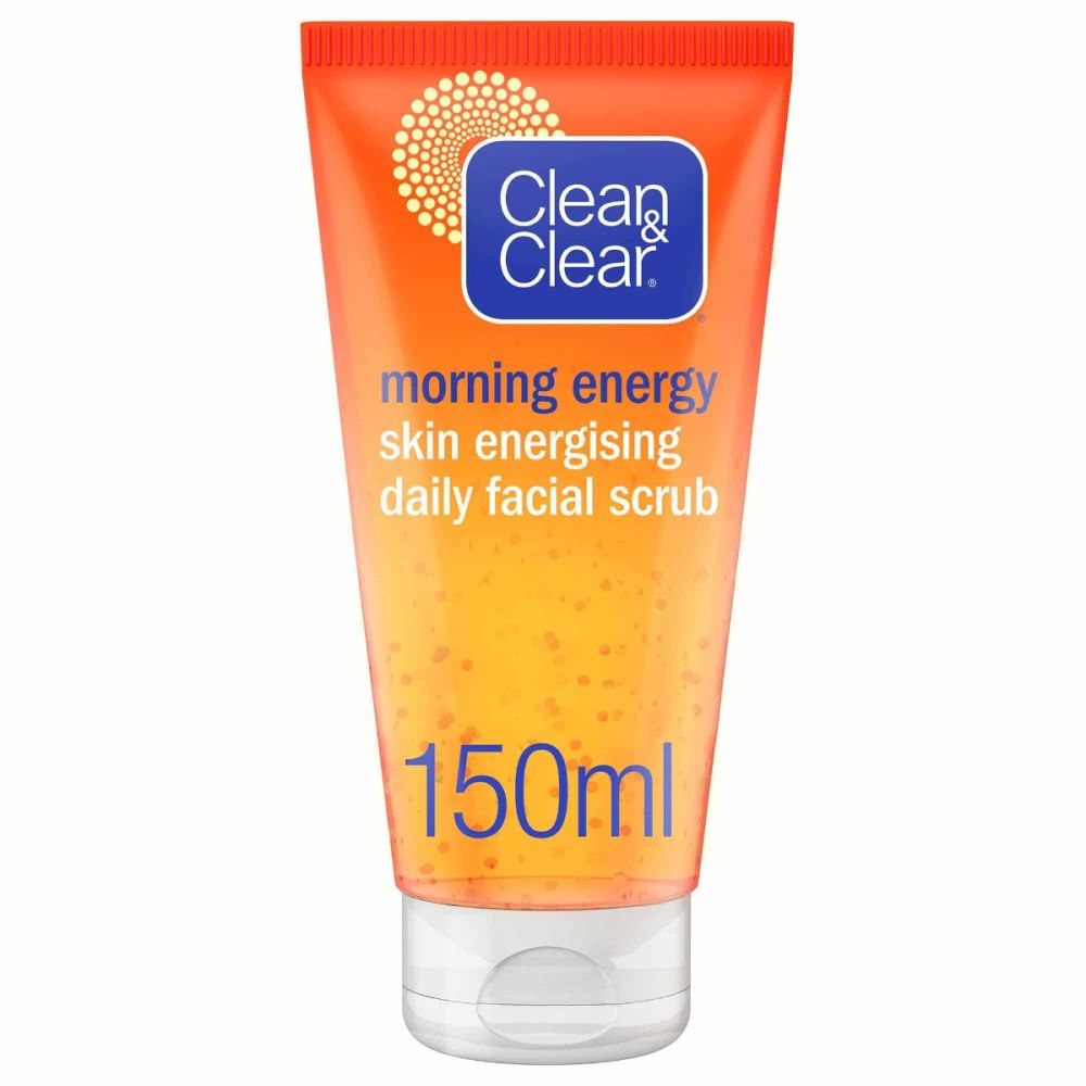 Clean & Clear Morning Energy Shine Control Daily Facial Scrub, Oil-Free, 150ml - Front View