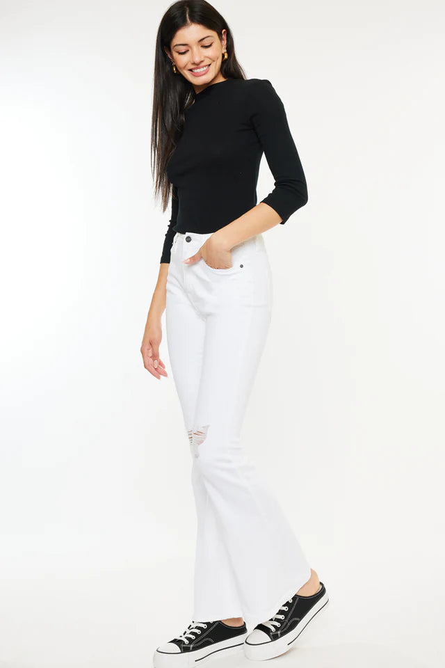 Crystal High Rise Bootcut Jeans (Petite)