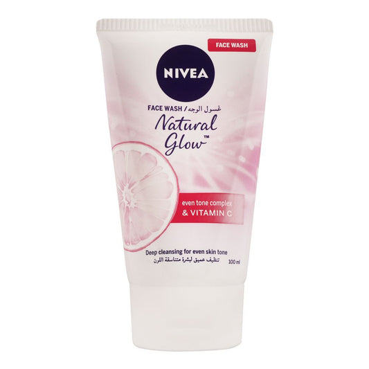 Nivea Natural Glow Even Tone Complex & Vitamin C Face Wash, 100ml - Front View