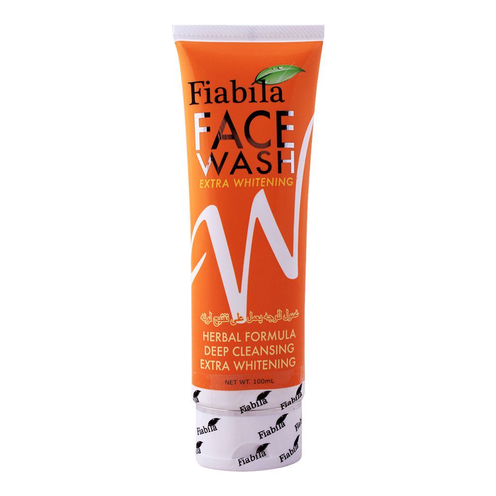Fiabila Extra Whitening Face Wash, 100ml - Front View