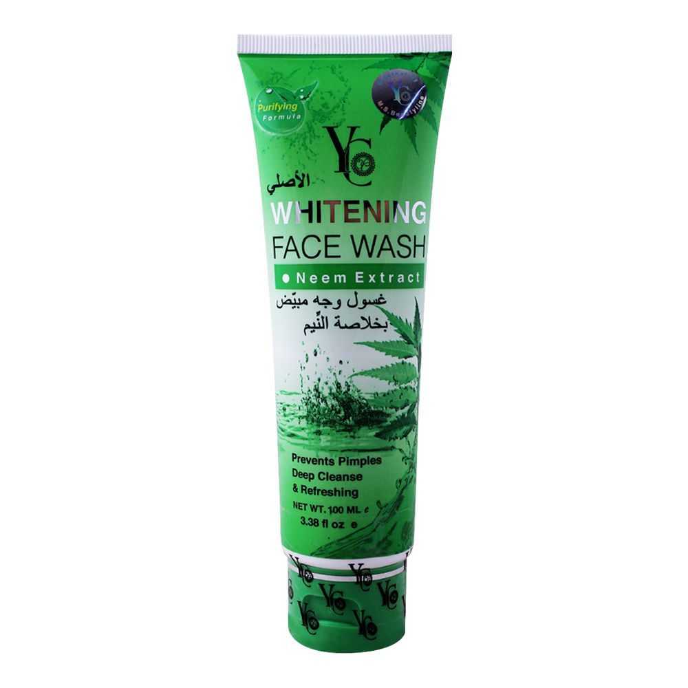 YC Whitening Face Wash, With Neem Extract, 100ml - Front View