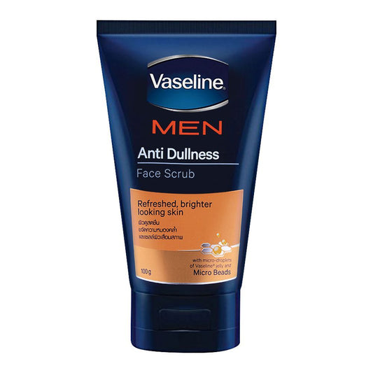 Vaseline Men Anti Dullnes Face Scrub 100gm - Front View