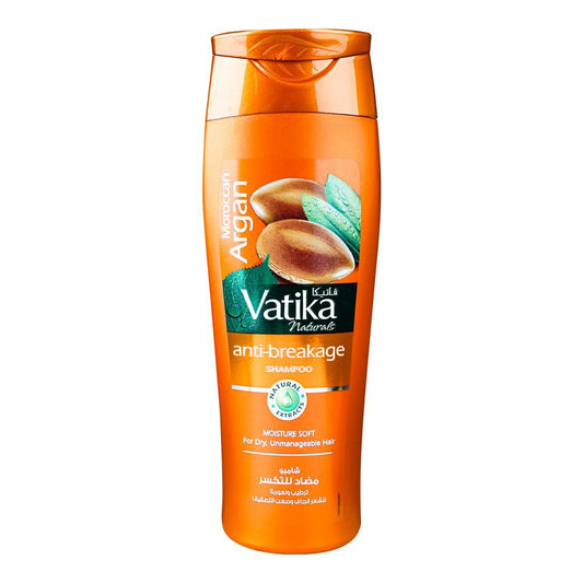 Dabur Vatika Naturals Moroccan Argan Anti-Breakage Shampoo, For Dry, Unmanageable Hair, 360ml - Front View