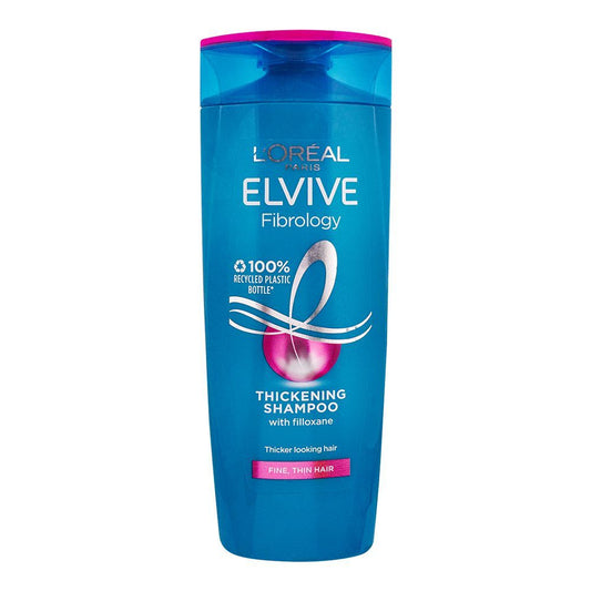 L'Oreal Paris Elvive Fibrology Shampoo, For Fine & Thin Hair, 400ml - Front View