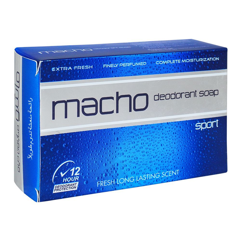 Macho Sport Deodorant Soap, 110g - Front View