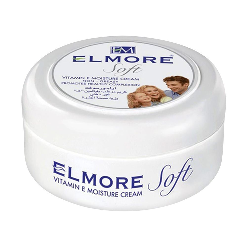 Elmore Soft Vitamin E Moisture Cream, Non Greasy, 200ml -  Front View