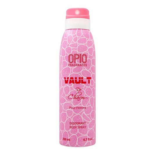 Opio Vault De Charm Deodorant Body Spray, For Women, 200ml - Front View