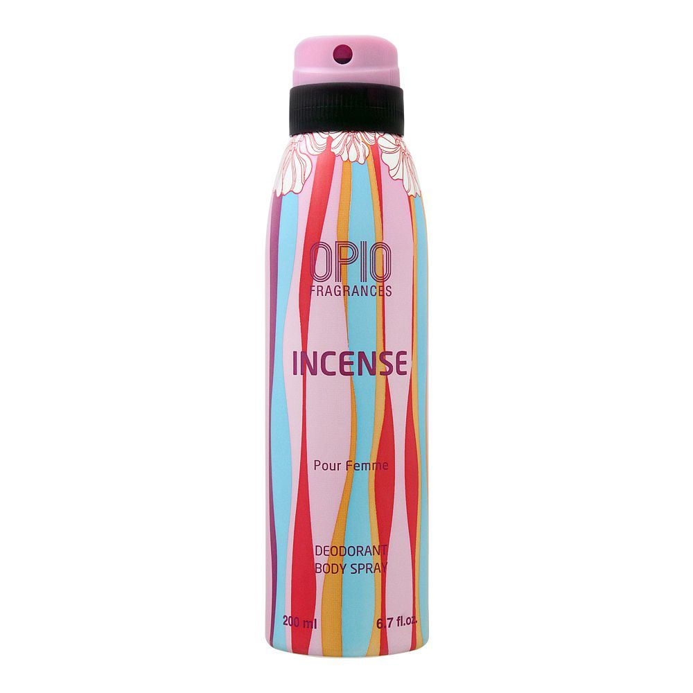 Opio Incense Deodorant Body Spray, For Women, 200ml - Front View