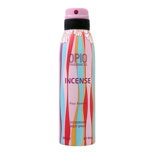 Opio Incense Deodorant Body Spray, For Women, 200ml - Front View