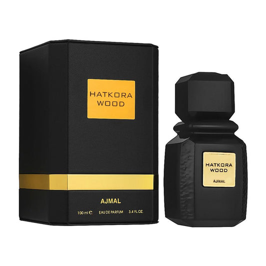 Ajmal Hatkora Wood Eau De Parfum, Fragrance For Men & Women, 100ml - Front View