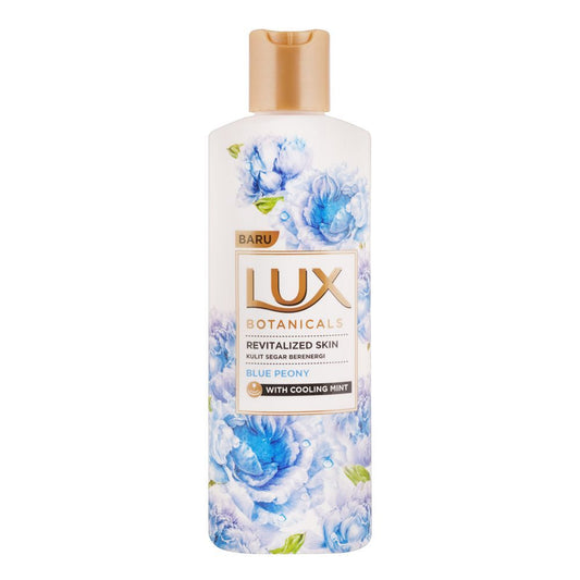 Lux Baru Beauty Oil Botanicals Revitalized Skin Kulit Segar Berenergi, Blue Peony With Cooling Mint, 250ml - Front View