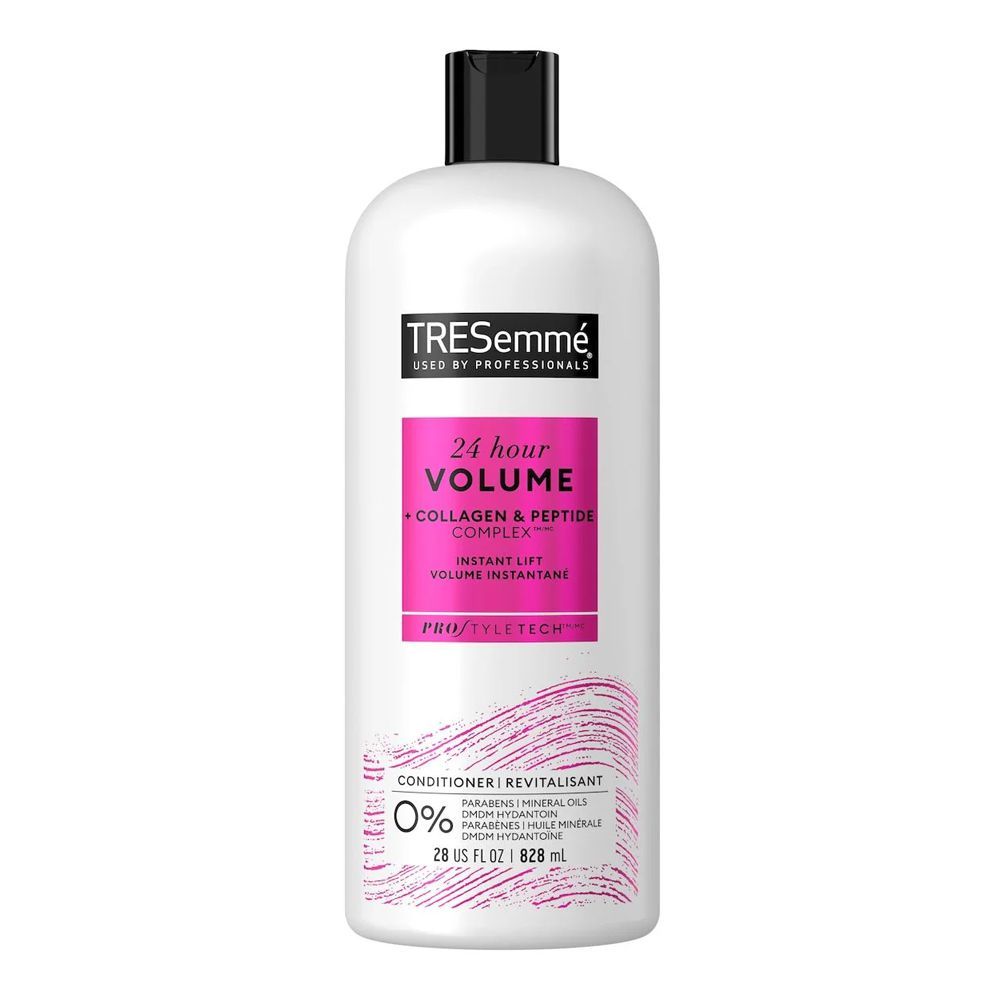Tresemme 24 Hour Volume Conditioner For Fine Hair, Formulated With Pro Style Technology, 0% Parabens, 828ml - Front View