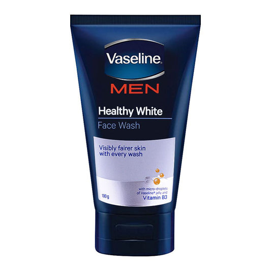 Vaseline Men Healthy White Face Wash 100gm - Front View