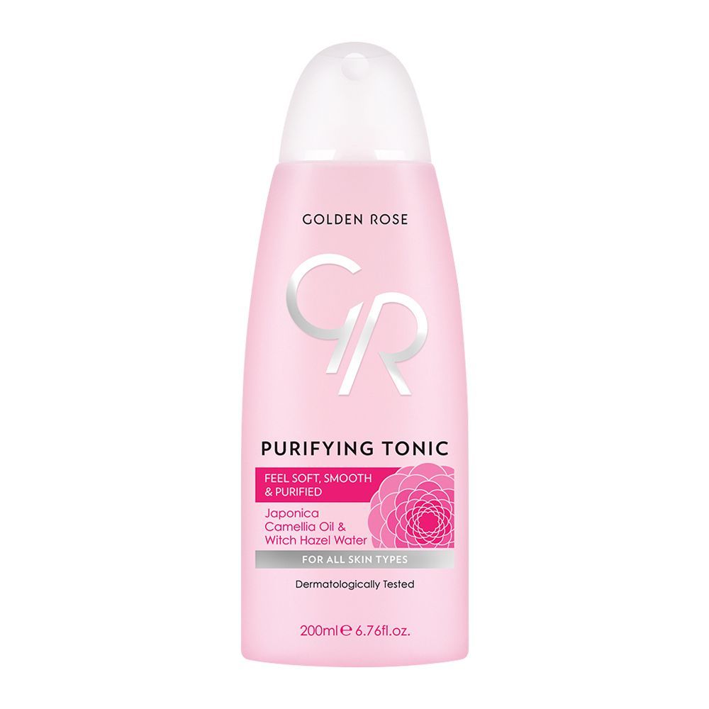 Golden Rose Purifying Tonic, All Skin Types, 200ml - Front View