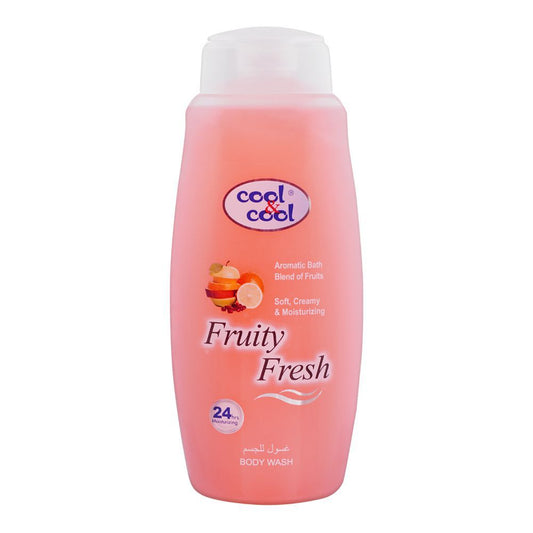 Cool & Cool Fruity Fresh Soft, Creamy & Moisturizing Body Wash, 500ml - Front View