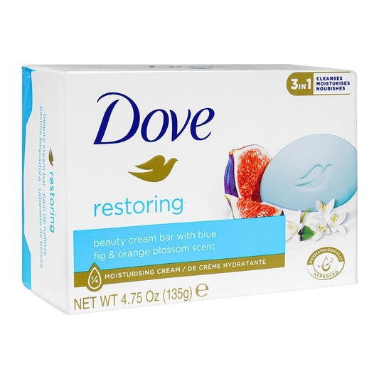 Dove Soap Go Fresh Restore, With Blue Fig & Orange Blossom Scent, 135g - Front View