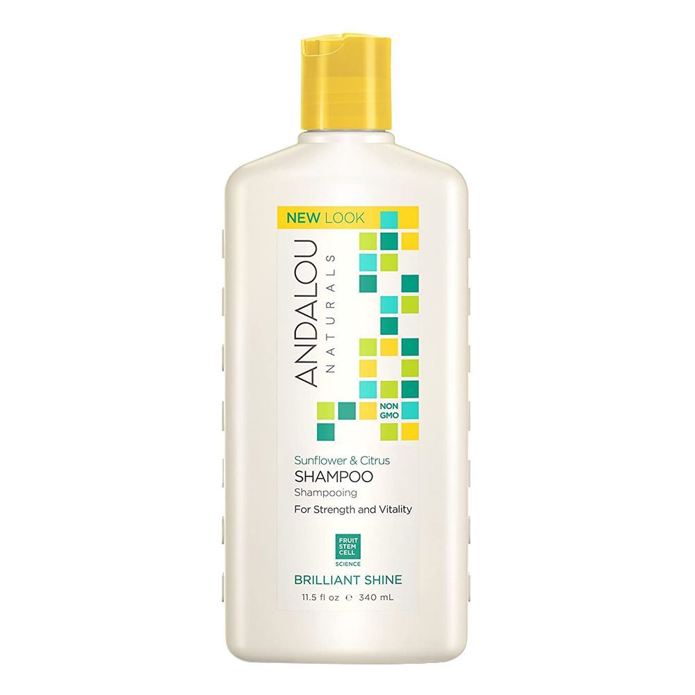 Andalou Sunflower & Citrus Brilliant Shine Shampoo, 340ml - Front View