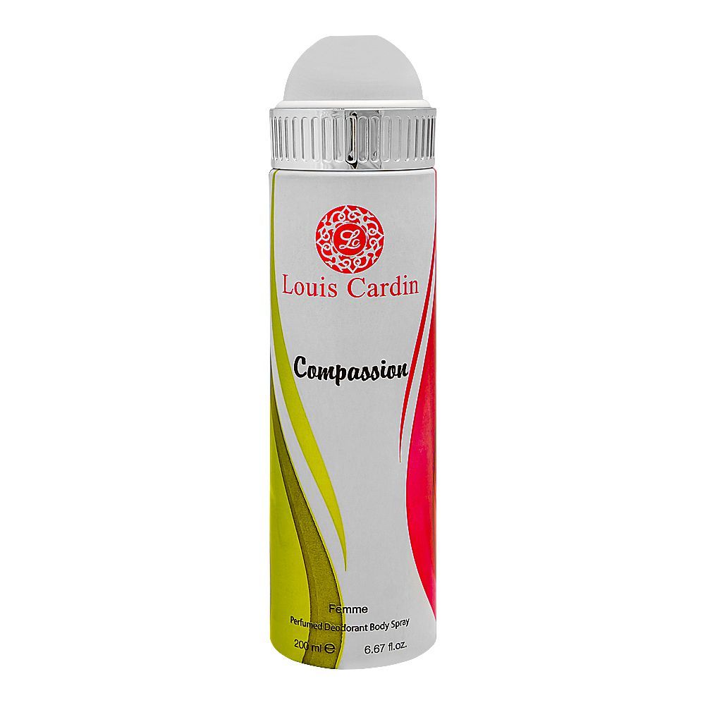 Louis Cardin Compassion Femme Deo Spray, For Women, 200ml - Front View