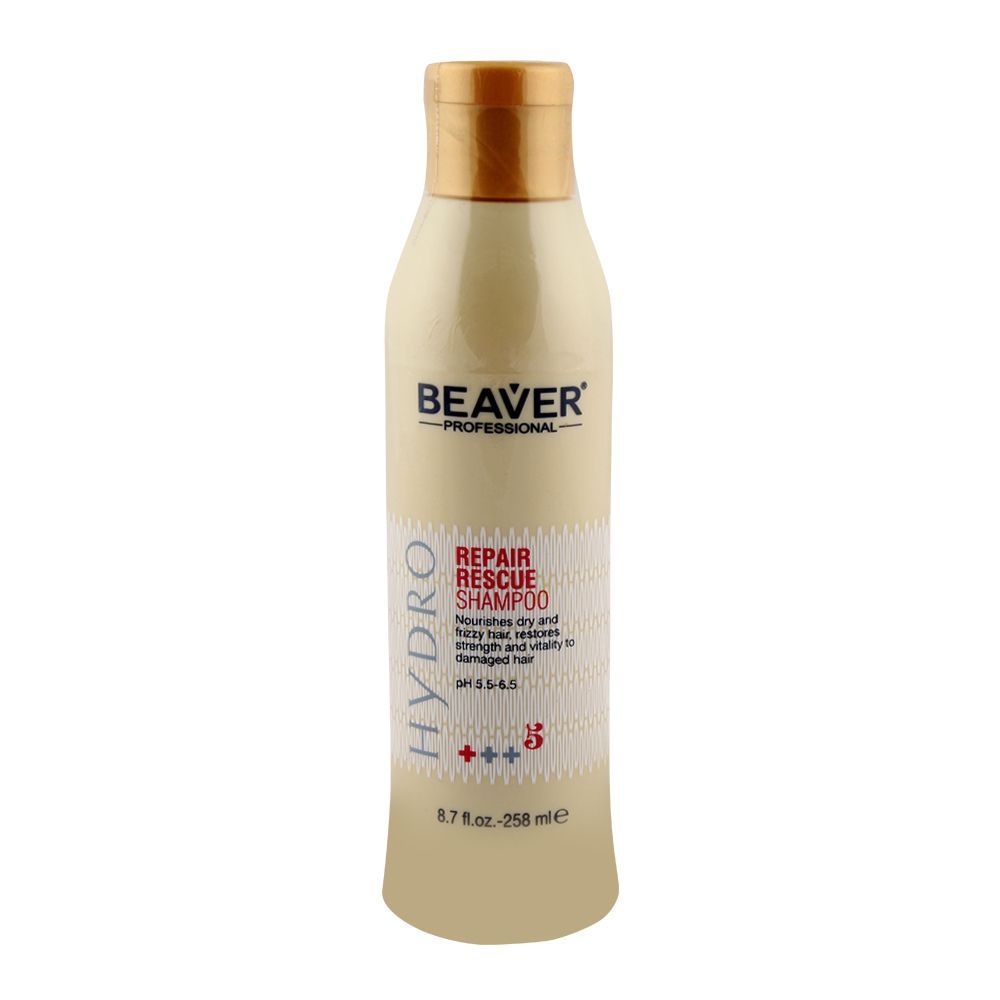 Beaver Professional Hydro Repair Rescue Shampoo 258ml - Front View