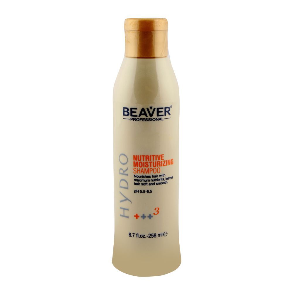 Beaver Professional Hydro Nutritive Moisturizing Shampoo 258ml - Front View