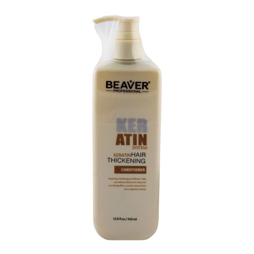 Beaver Professional Keratin Hair Thickening Conditioner, 410ml - Front View