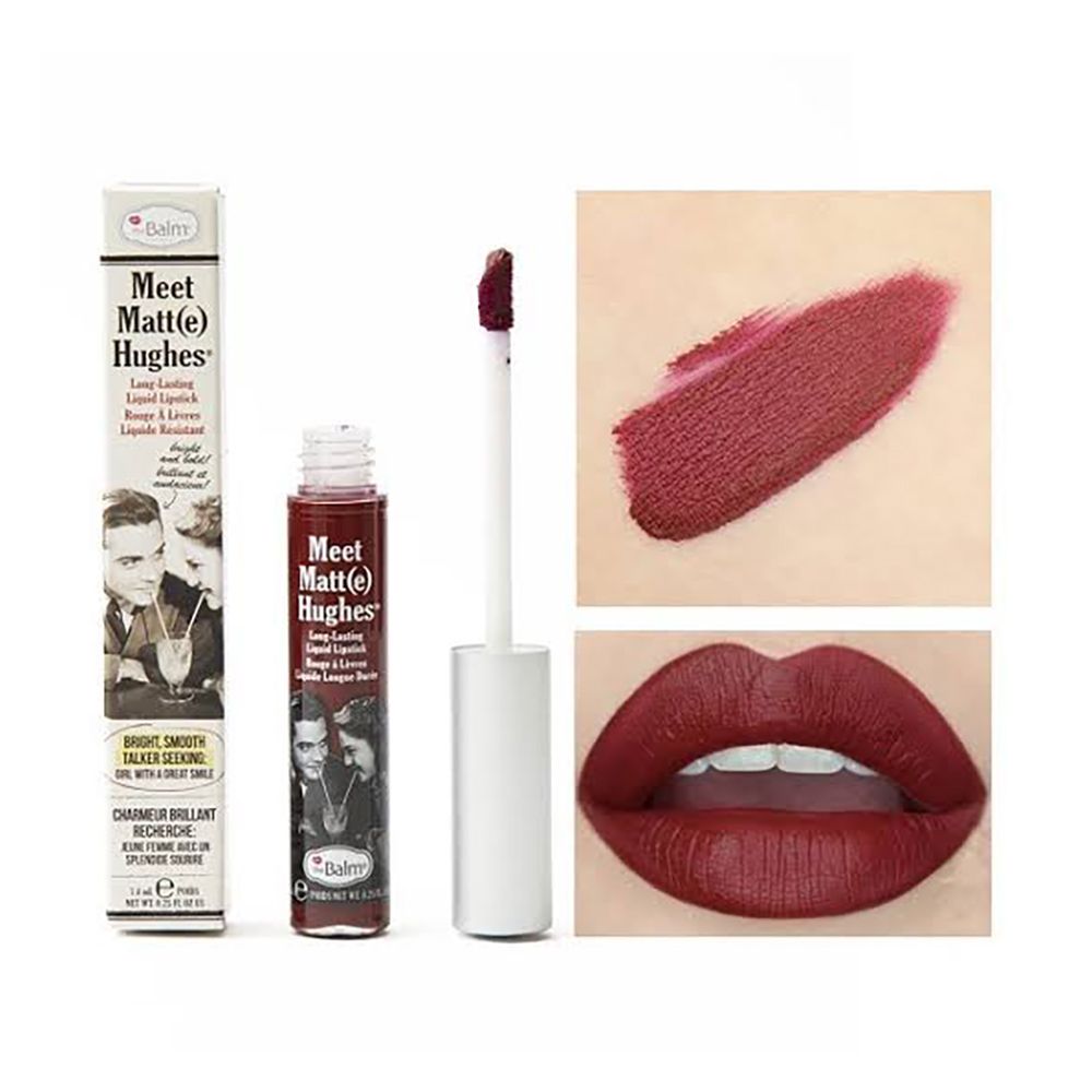 theBalm Meet Matt(e) Hughes Liquid Lipstick 7.4ml Adoring - Front View