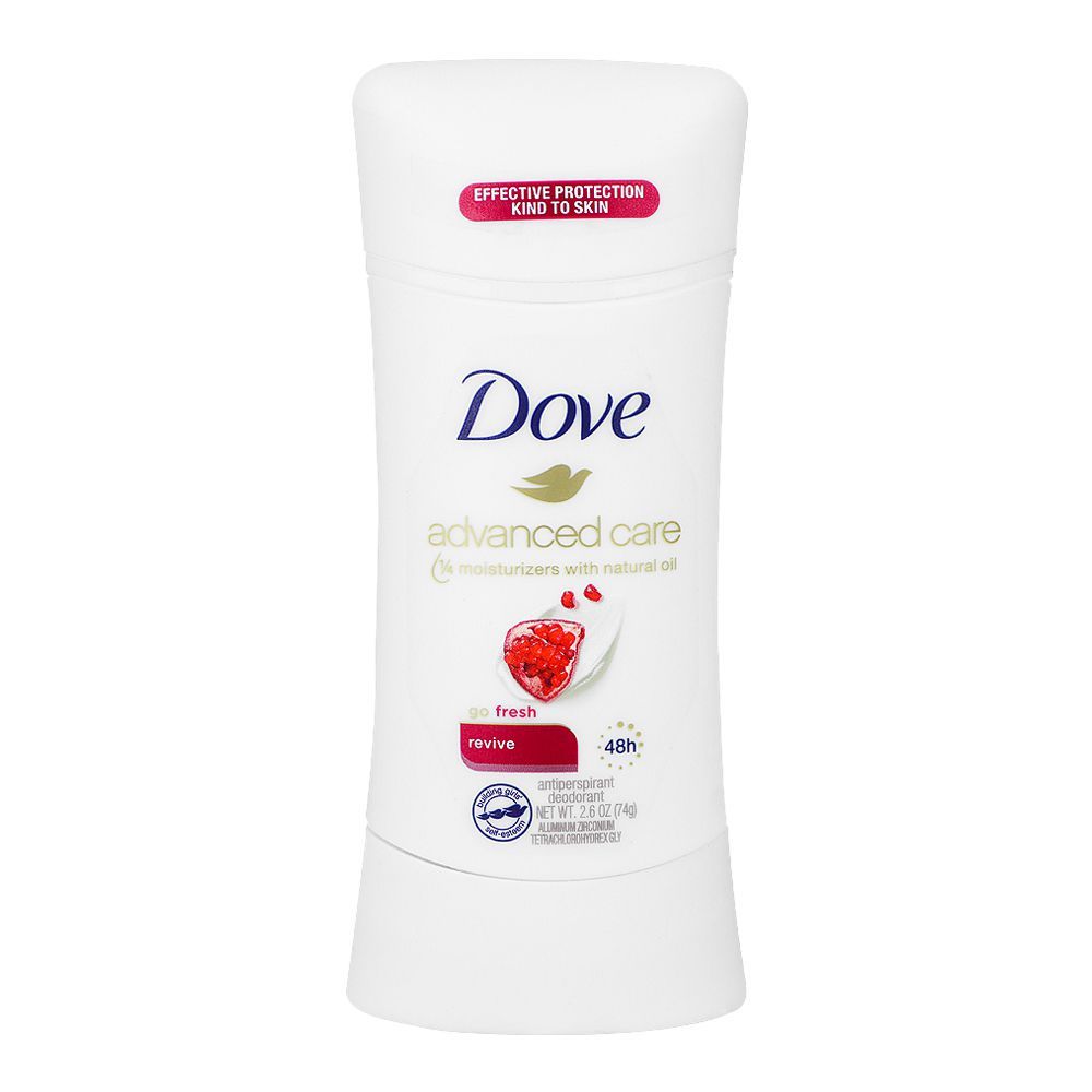 Dove Advanced Care Go Fresh Revive Anti Perspirant Deodorant Stick, For Women, 74g - Front View