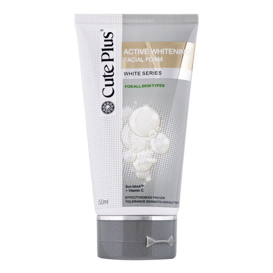 Cute Plus Active Whitening Facial Foam, 150ml - Front View