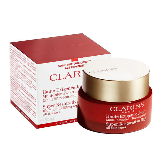 Clarins Paris Super Restorative Replenishing Day Cream, All Skin Types, 50ml -  Front View