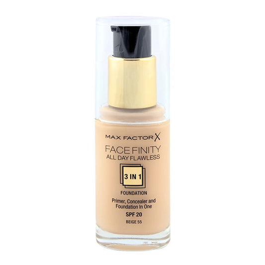 Max Factor Facefinity All Day Flawless 3in1 Foundation 55 Beige - Front View