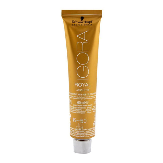 Schwarzkopf Igora Royal Absolutes Hair Color 6-50 Dark Blonde Gold Natural -  Front View