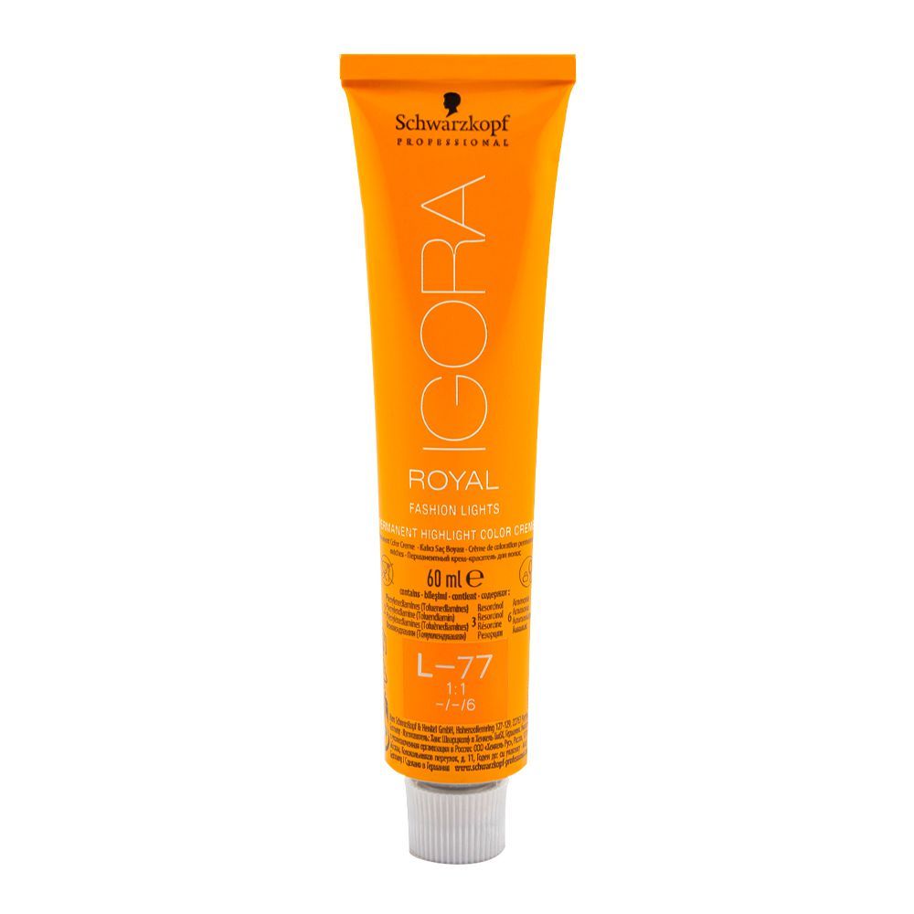 Schwarzkopf Igora Royal Fashion Light Hair Color L-77 Copper -  Front View