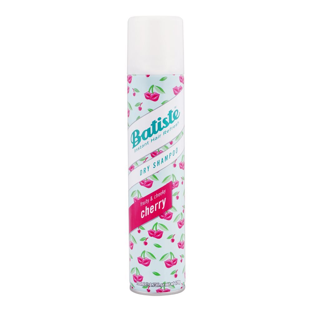 Batiste Fruity & Cheeky Cherry Dry Shampoo, For All Hair Types, 200ml - Front View