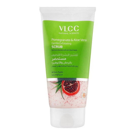 VLCC Natural Sciences Pomegranate & Aloe Vera Gentle Exfoliating Scrub, All Skin Types, 150ml - Front View