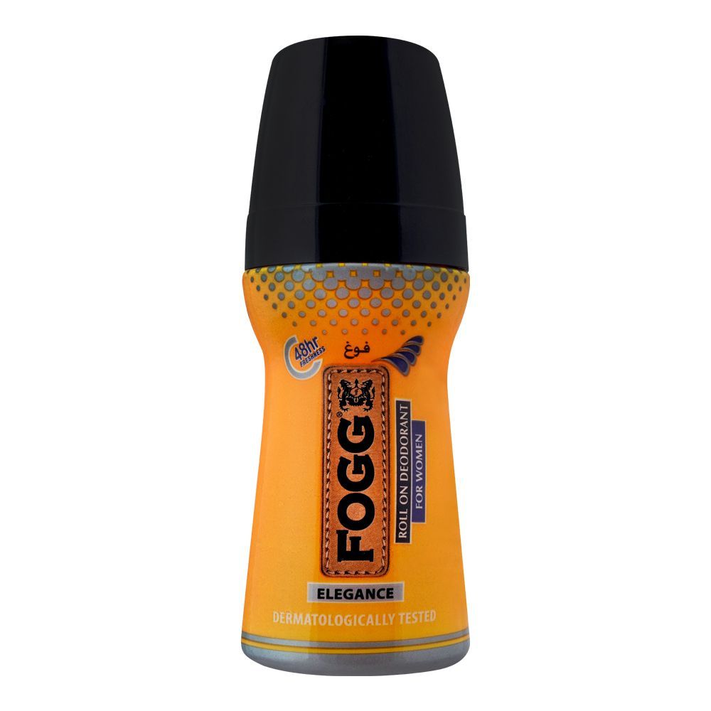 Fogg Elegance Women Roll On Deodorant, 50ml - Front View