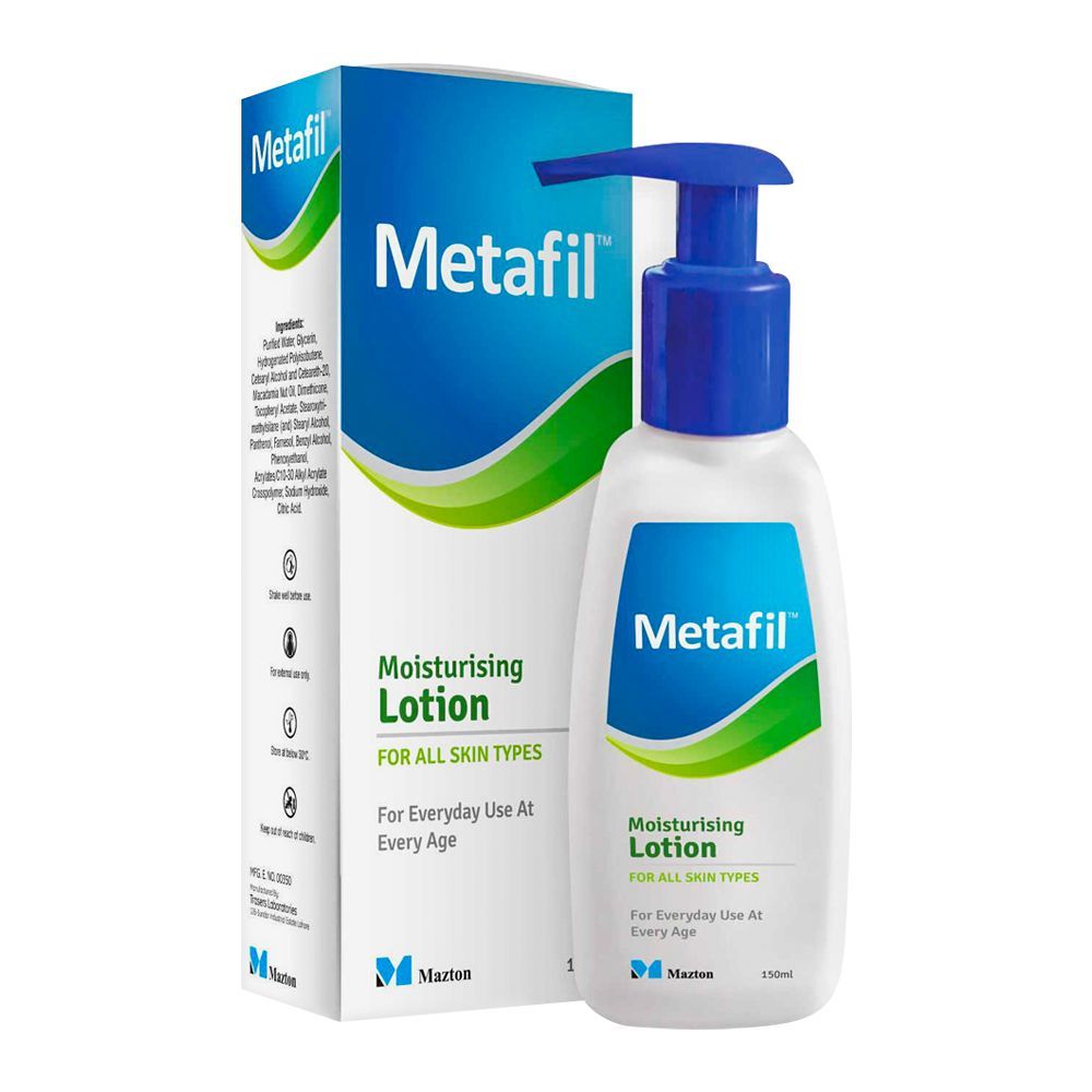 Metafil Moisturising Lotion for All Skin Types 150ml -  Front View