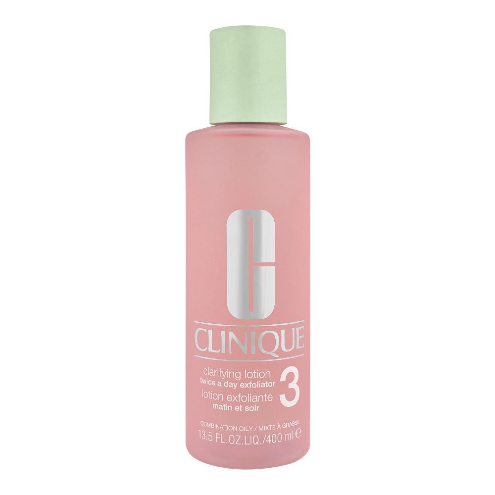 Clinique Clarifying Lotion 3, For Combination Oily Skin, 400ml -  Front View