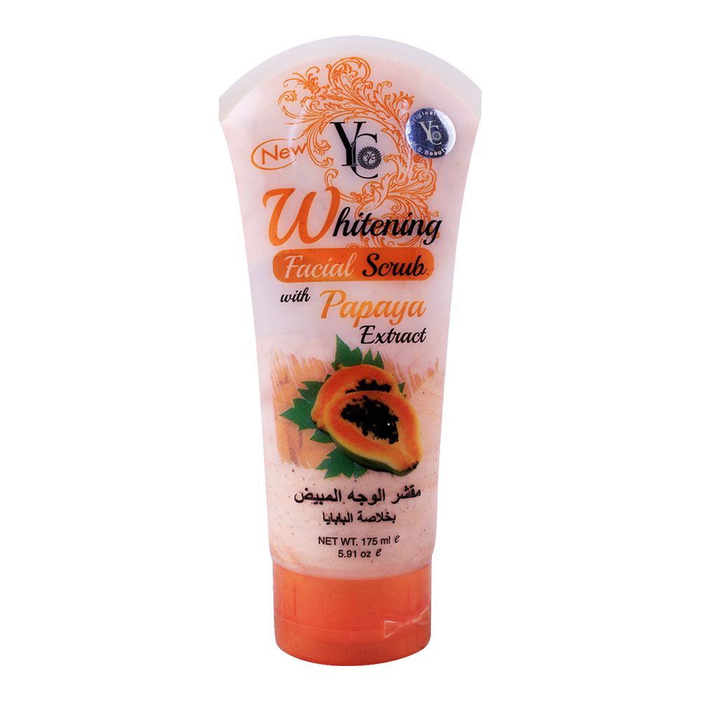 YC Whitening Facial Scurb, Papaya Extract, 175ml - Front View