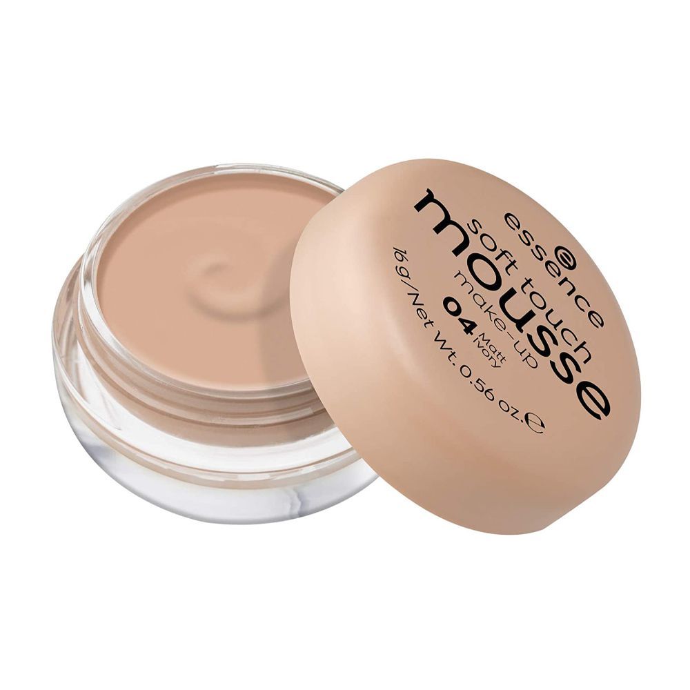 Essence Soft Touch Mousse Make-Up Foundation, 04 Matt Ivory - Front View